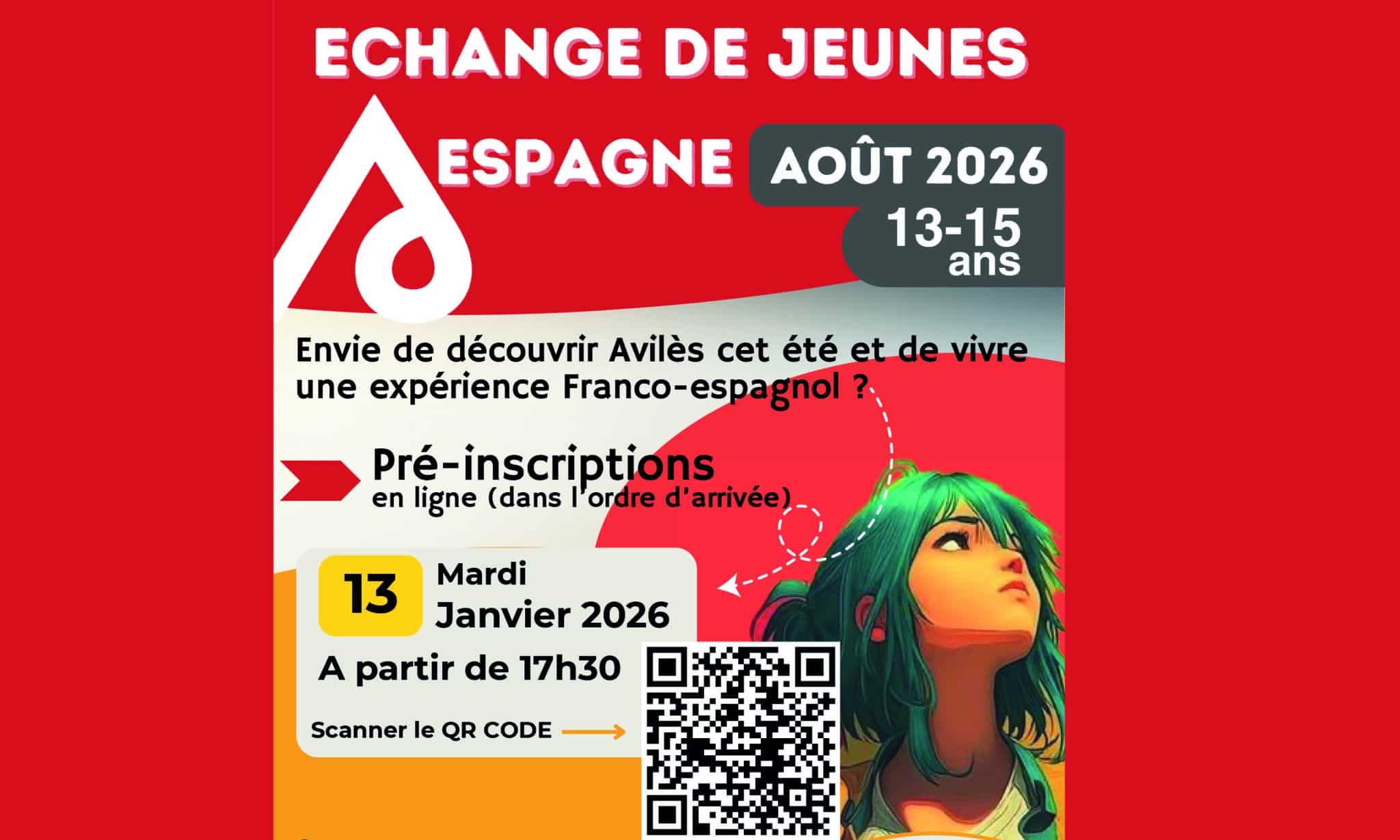 Echange de jeunes -Espagne 13/15 ans